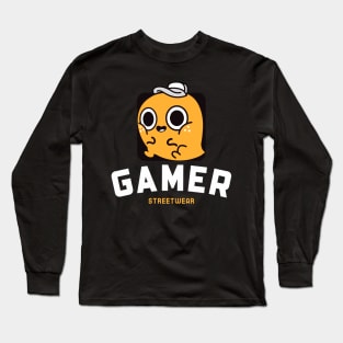 Gamer Dinosaur kid Long Sleeve T-Shirt